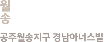 월등한 가치로 도시를 송두리째 바꾸다 공주월송지구 경남아너스빌
